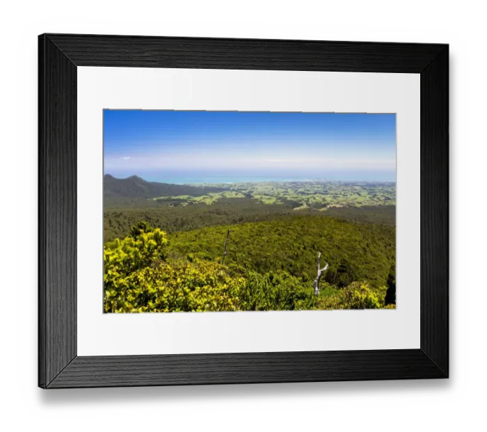 Framed Print : View from the Pouakai Hut of New Plymouth, Egmont National Park, Taranaki Region, New Zealand Framed Print : View from the Pouakai Hut of New Plymouth, Egmont National Park, Taranaki Region, New Zealand