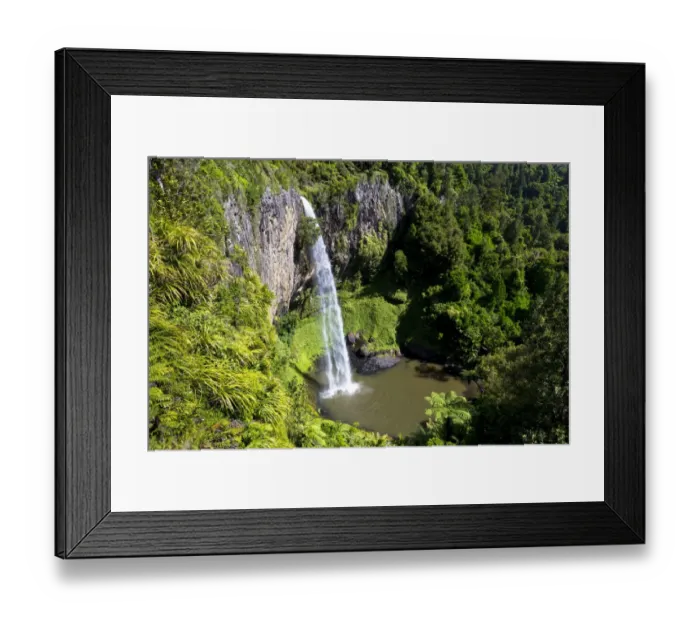 Framed Print : Bridal Veil Falls, Raglan, Waikato Region, New Zealand Framed Print : Bridal Veil Falls, Raglan, Waikato Region, New Zealand