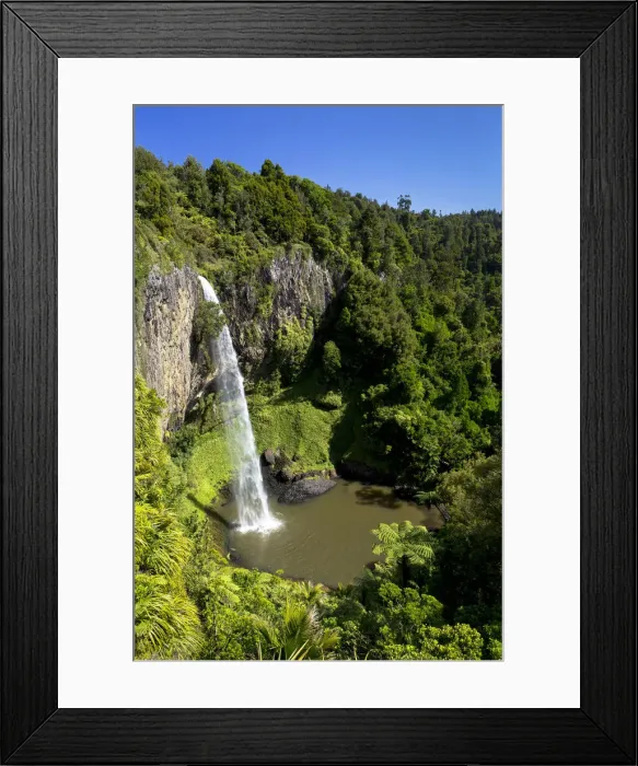 Framed Print : Bridal Veil Falls, Raglan, Waikato Region, New Zealand Framed Print : Bridal Veil Falls, Raglan, Waikato Region, New Zealand
