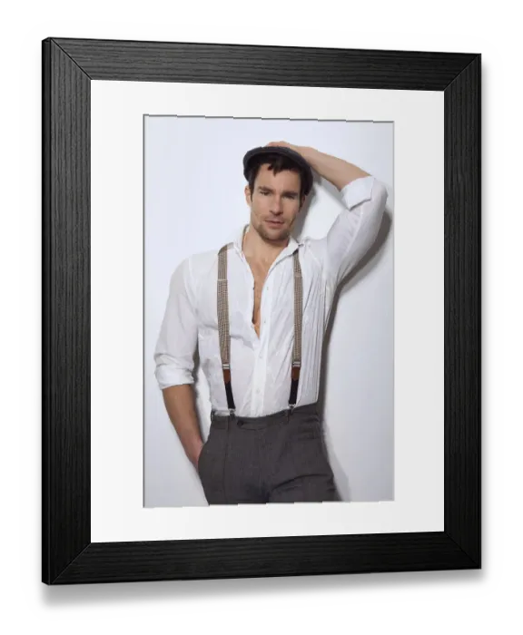 Framed Print : Man, 38 years, in casual clothes Framed Print : Man, 38 years, in casual clothes