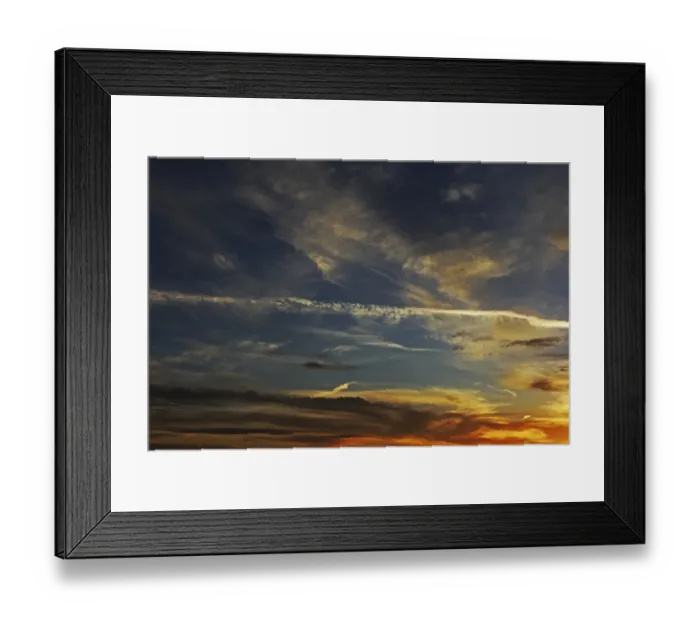 Framed Print : Cloudy mood at sunset, Upper Swabia, Baden-Wurttemberg, Germany Framed Print : Cloudy mood at sunset, Upper Swabia, Baden-Wurttemberg, Germany