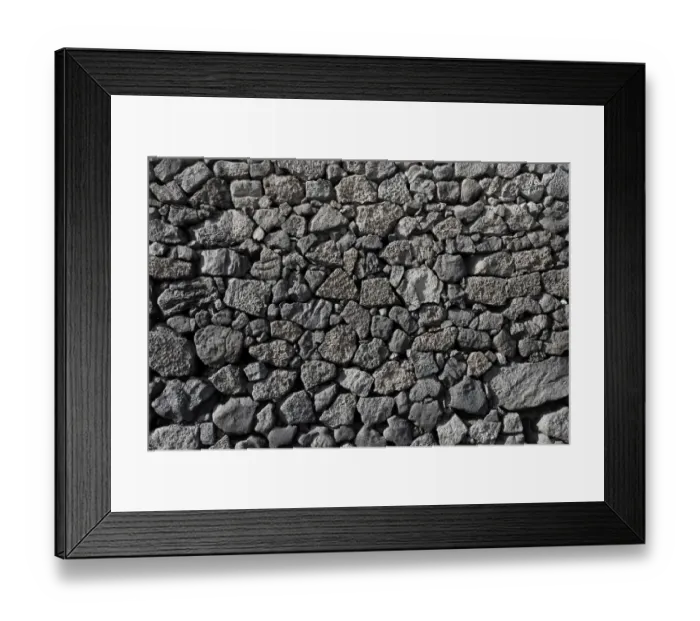 Framed Print : Dry wall constructed from individually stacked lava rocks, typical feature of Lanzarote, Lanzarote, Canary Islands, Spain Framed Print : Dry wall constructed from individually stacked lava rocks, typical feature of Lanzarote, Lanzarote, Canary Islands, Spain