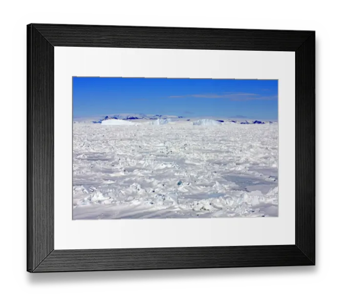 Framed Print : Icy landscape, pack ice, Weddell Sea, Antarctica