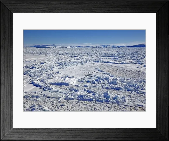 Framed Print : Icy landscape, pack ice, Weddell Sea, Antarctica Framed Print : Icy landscape, pack ice, Weddell Sea, Antarctica