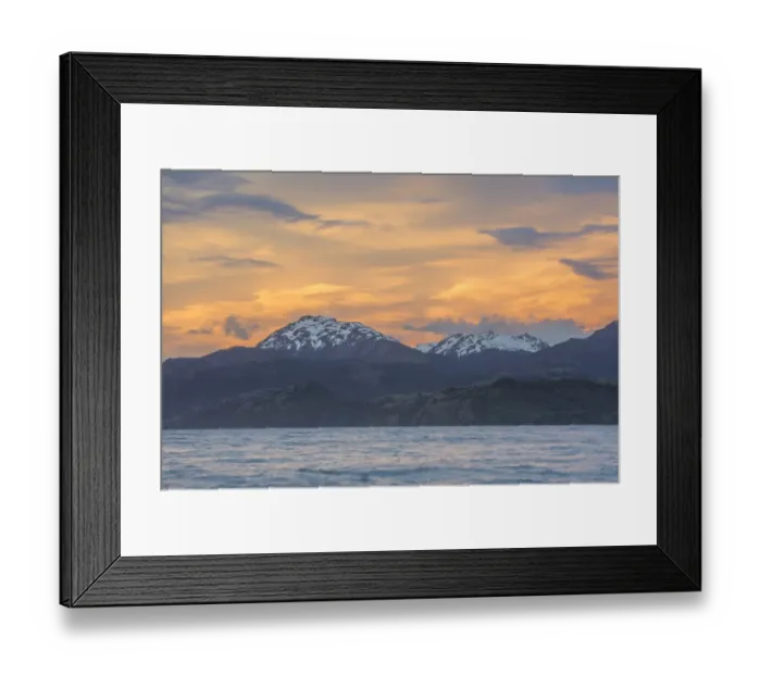 Framed Print : Sunset on Lake General Carrera, General Carrera Lake, Puerto Tranquilo, Aysen Province, Chile Framed Print : Sunset on Lake General Carrera, General Carrera Lake, Puerto Tranquilo, Aysen Province, Chile