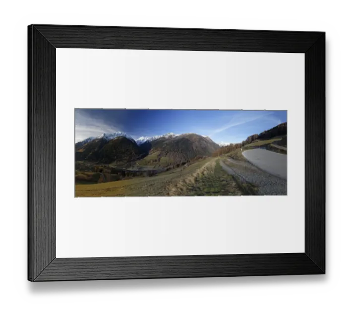 Framed Print : View towards Putschall, Spittal an der Drau, Carinthia, Austria, Europe