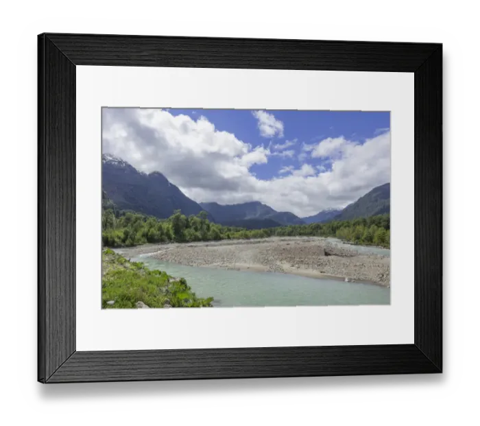 Framed Print : Rio Ventisquero, Parc National Queulat, Puerto Puyuhuapi, Aysen, Chile Framed Print : Rio Ventisquero, Parc National Queulat, Puerto Puyuhuapi, Aysen, Chile