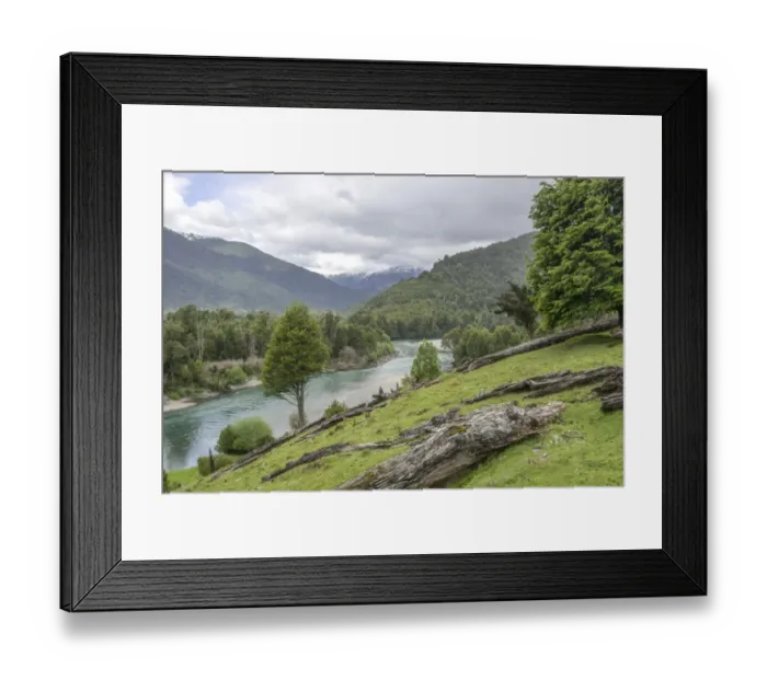 Framed Print : Landscape near Chaiten, Los Lagos Region, Chile Framed Print : Landscape near Chaiten, Los Lagos Region, Chile