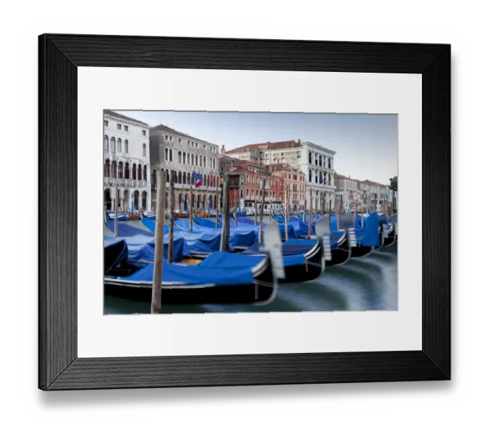 Framed Print : Gondolas on the Grand Canal, Canal Grande, in the morning, Venice, Venezien, Italy Framed Print : Gondolas on the Grand Canal, Canal Grande, in the morning, Venice, Venezien, Italy