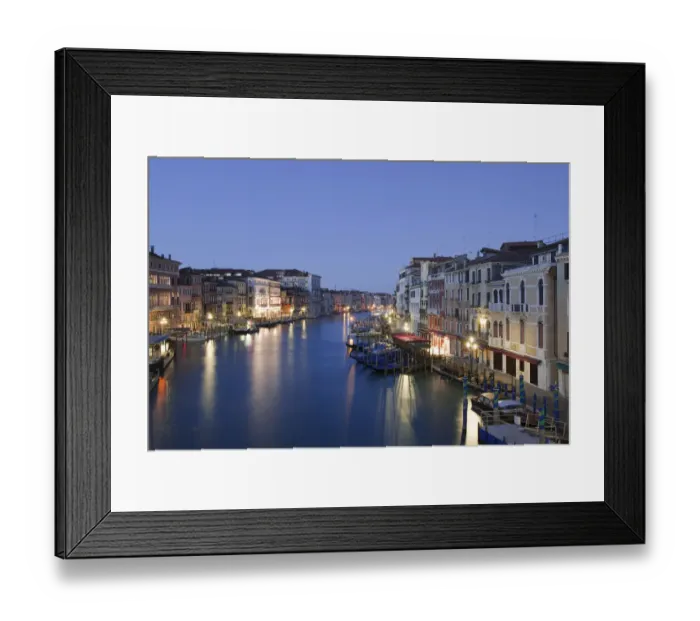 Framed Print : Grand Canal, Canal Grande, with boats at dawn, Venice, Venezien, Italy Framed Print : Grand Canal, Canal Grande, with boats at dawn, Venice, Venezien, Italy