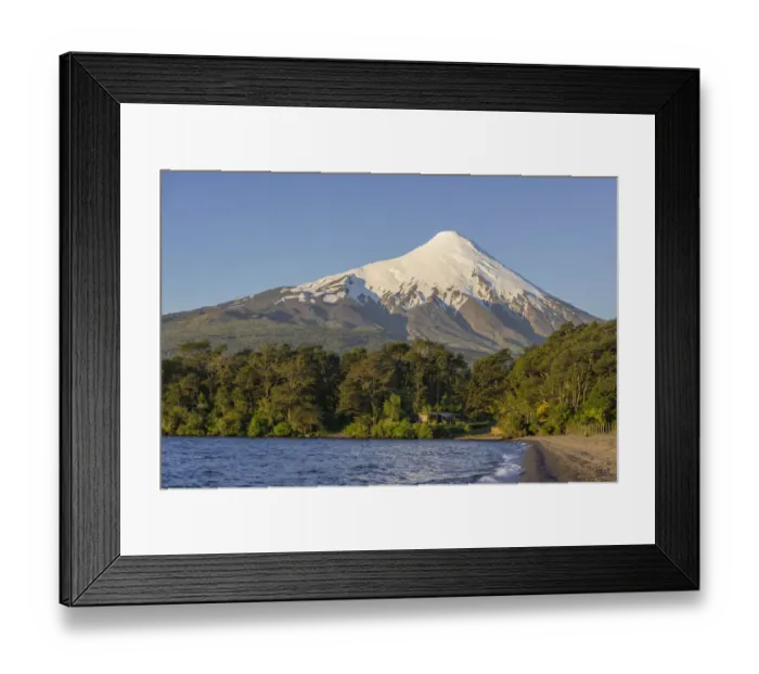 Framed Print : Osorno volcano and the shore of the bay of Lake Llanquihue, Puerto Varas, Los Lagos Region, Chile Framed Print : Osorno volcano and the shore of the bay of Lake Llanquihue, Puerto Varas, Los Lagos Region, Chile