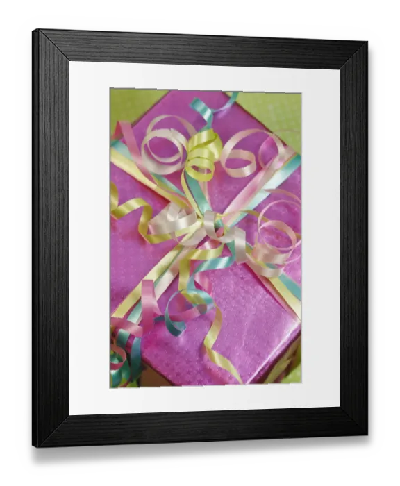 Framed Print : Wrapped present Framed Print : Wrapped present