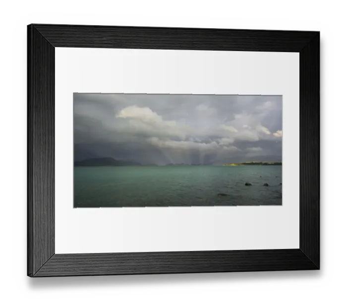 Framed Print : Evening mood with storm clouds above Lago Puyehue, Puyehue, Los Lagos Region, Chile Framed Print : Evening mood with storm clouds above Lago Puyehue, Puyehue, Los Lagos Region, Chile