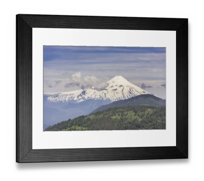 Framed Print : Volcano Villarrica, Pucon, Araucania Region, Chile Framed Print : Volcano Villarrica, Pucon, Araucania Region, Chile