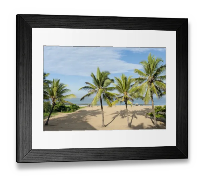 Framed Print : Beach with palm trees, Indian Ocean, Negombo, Sri Lanka Framed Print : Beach with palm trees, Indian Ocean, Negombo, Sri Lanka
