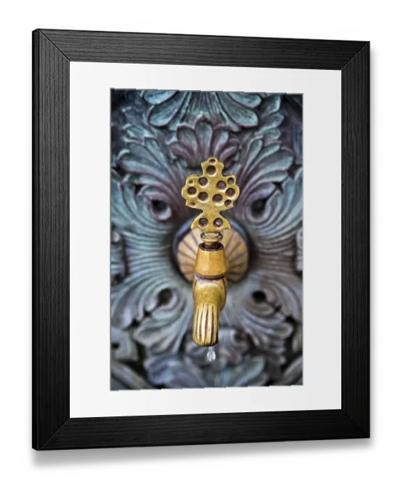 Framed Print : Brass faucet at the German Fountain, donated by William II, German Emperor and King of Prussia, Istanbul, Turkey Framed Print : Brass faucet at the German Fountain, donated by William II, German Emperor and King of Prussia, Istanbul, Turkey
