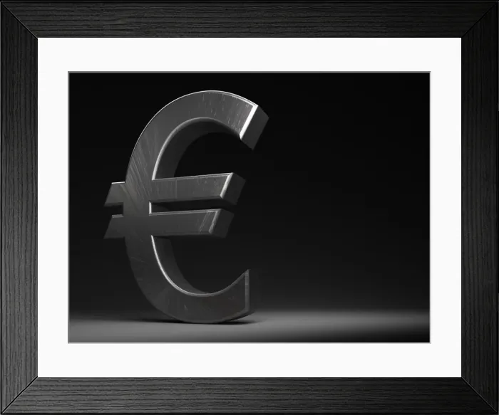 Framed Print : Euro sign Framed Print : Euro sign