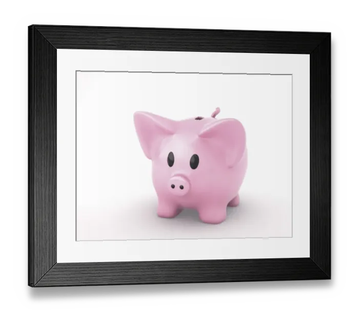 Framed Print : Piggy bank Framed Print : Piggy bank