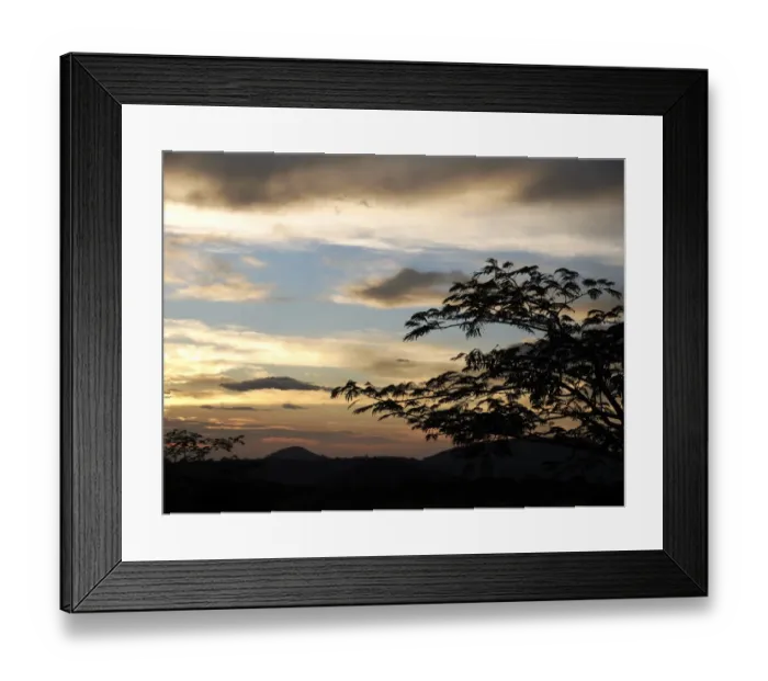 Framed Print : Evening sky at dusk in Ricon de la Vieja National Park, Province of Guanacaste, Costa Rica, Central America Framed Print : Evening sky at dusk in Ricon de la Vieja National Park, Province of Guanacaste, Costa Rica, Central America