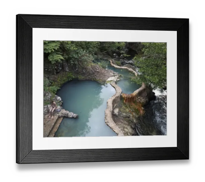 Framed Print : Outdoor pool with hot thermal water, Las Pailas, Ricon de la Vieja National Park, Province of Guanacaste, Costa Rica, Central America