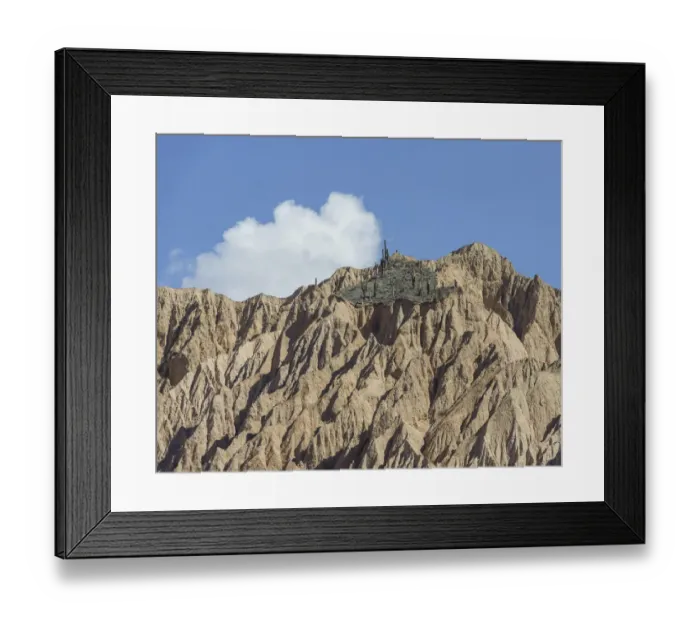 Framed Print : Rugged mountain with cacti, Tilcara, Jujuy Province, Argentina Framed Print : Rugged mountain with cacti, Tilcara, Jujuy Province, Argentina