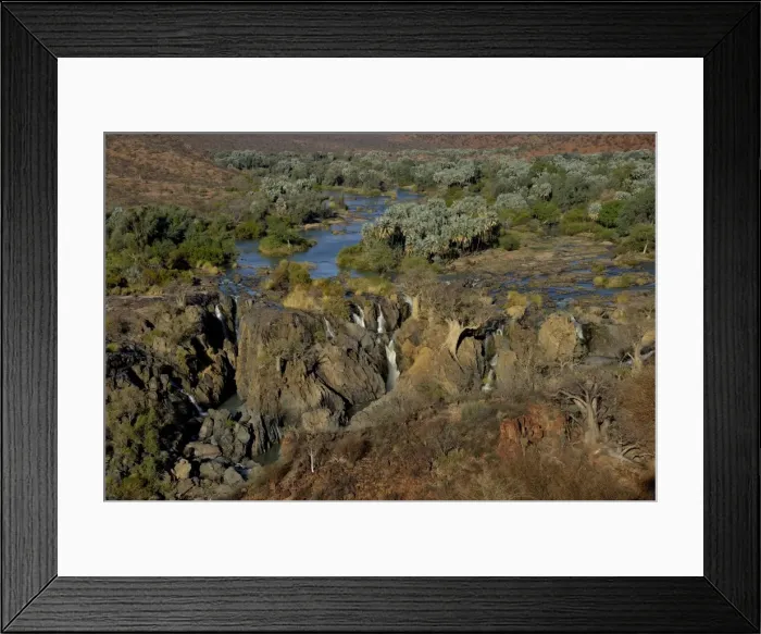 Framed Print : Epupa Falls, waterfalls of the Kunene River on the Namibian-Angolan border, Kunene Region, Namibia Framed Print : Epupa Falls, waterfalls of the Kunene River on the Namibian-Angolan border, Kunene Region, Namibia