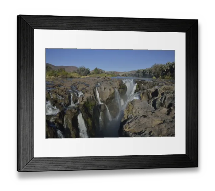 Framed Print : Epupa Falls, waterfalls of the Kunene River on the Namibian-Angolan border, Kunene Region, Namibia Framed Print : Epupa Falls, waterfalls of the Kunene River on the Namibian-Angolan border, Kunene Region, Namibia