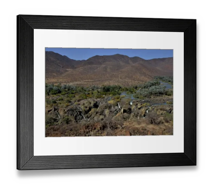 Framed Print : Epupa Falls, waterfalls of the Kunene River on the Namibian-Angolan border, Kunene Region, Namibia Framed Print : Epupa Falls, waterfalls of the Kunene River on the Namibian-Angolan border, Kunene Region, Namibia