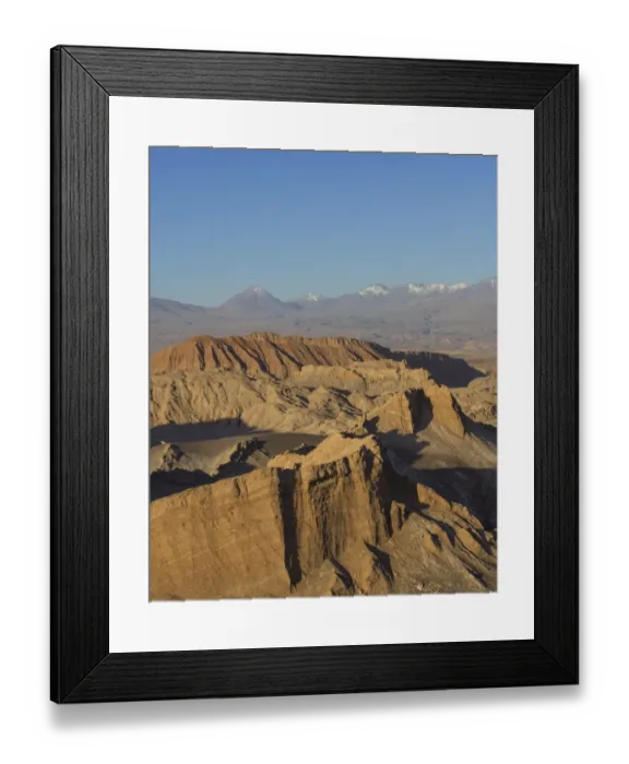 Framed Print : Valle de la Luna or Valley of the Moon in the evening light, San Pedro de Atacama, Antofagasta Region, Chile Framed Print : Valle de la Luna or Valley of the Moon in the evening light, San Pedro de Atacama, Antofagasta Region, Chile