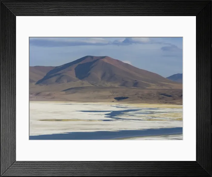 Framed Print : Salt lake Salar del Huasco, Pica, Tarapaca Region, Chile Framed Print : Salt lake Salar del Huasco, Pica, Tarapaca Region, Chile