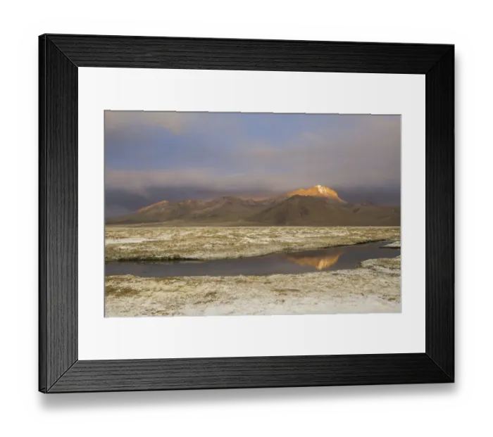 Framed Print : Mountains in the evening light, at the salt lake Salar de Surire, Putre, Arica y Parinacota Region, Chile Framed Print : Mountains in the evening light, at the salt lake Salar de Surire, Putre, Arica y Parinacota Region, Chile