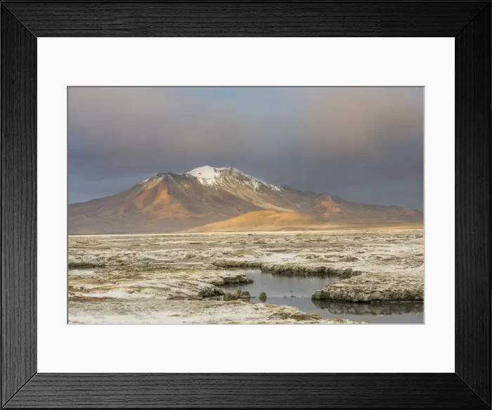 Framed Print : Mountains in the evening light, at the salt lake Salar de Surire, Putre, Arica y Parinacota Region, Chile Framed Print : Mountains in the evening light, at the salt lake Salar de Surire, Putre, Arica y Parinacota Region, Chile