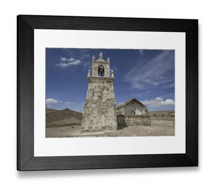 Framed Print : Church in Reten Guallatire, Altiplano, Putre, Arica y Parinacota Region, Chile Framed Print : Church in Reten Guallatire, Altiplano, Putre, Arica y Parinacota Region, Chile