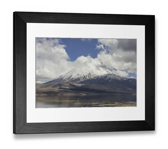 Framed Print : Lake Chungara and the Parinacota volcano, Putre, Arica and Parinacota Region, Chile Framed Print : Lake Chungara and the Parinacota volcano, Putre, Arica and Parinacota Region, Chile