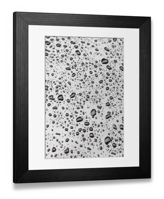 Framed Print : Water drops on car paint Framed Print : Water drops on car paint