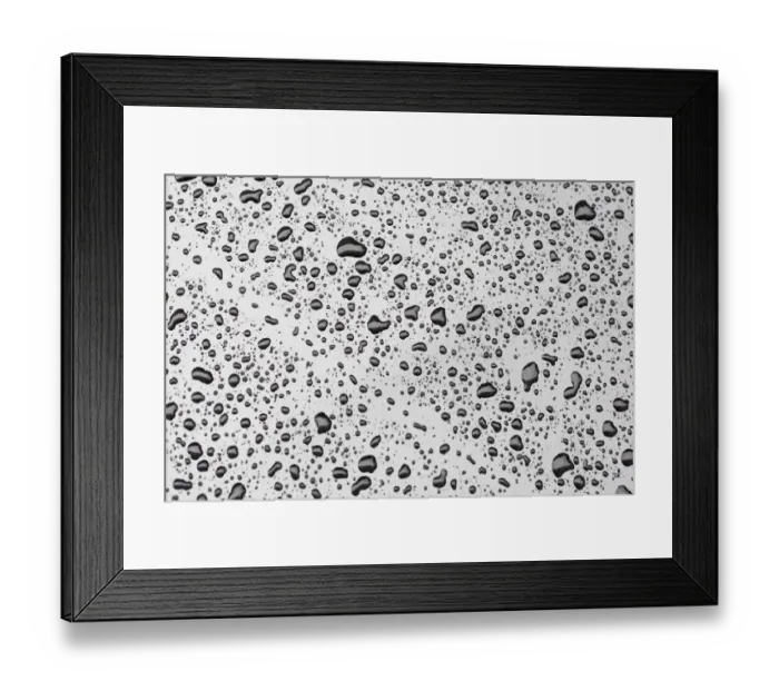 Framed Print : Water drops on car paint Framed Print : Water drops on car paint