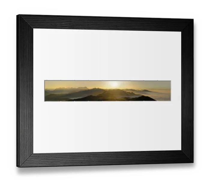 Framed Print : Sunset, view on the Jachenau with Walchensee and Zugspitze with Wetterstein range and from peaks of the Alpine foothills in fog, Benediktenwand, near Garmisch-Partenkirchen, Bavaria, Germany Framed Print : Sunset, view on the Jachenau with Walchensee and Zugspitze with Wetterstein range and from peaks of the Alpine foothills in fog, Benediktenwand, near Garmisch-Partenkirchen, Bavaria, Germany