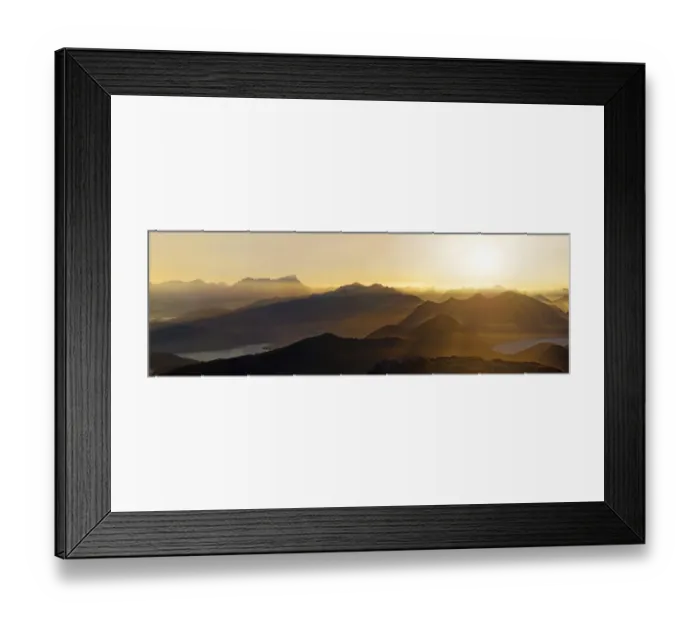Framed Print : Sunset with view on the Jachenau with Walchensee and Zugspitze with Wetterstein range, Benediktenwand, Lenggries, Upper Bavaria, Bavaria, Germany Framed Print : Sunset with view on the Jachenau with Walchensee and Zugspitze with Wetterstein range, Benediktenwand, Lenggries, Upper Bavaria, Bavaria, Germany
