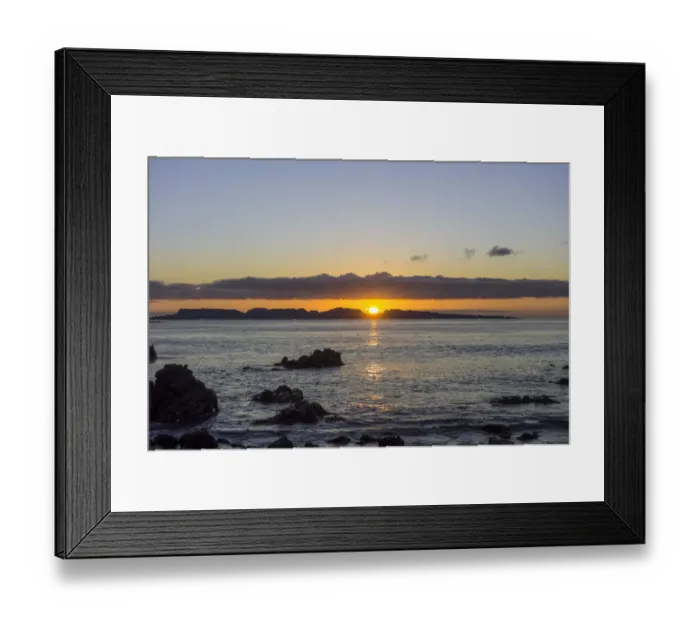 Framed Print : Sunset over the sea, Punta de Choros, Coquimbo Region, Chile Framed Print : Sunset over the sea, Punta de Choros, Coquimbo Region, Chile