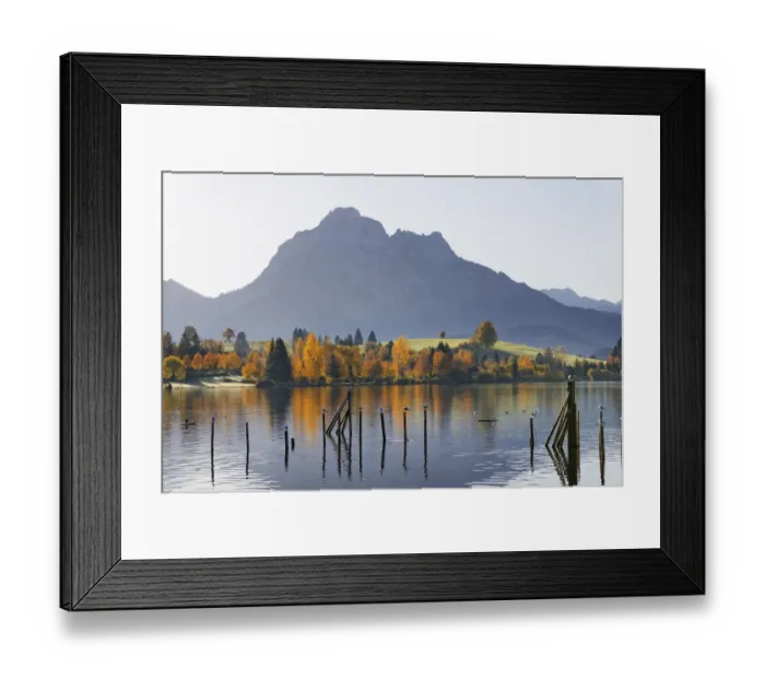 Framed Print : Hopfensee lake against Saeuling mountain, Hopfen am See, Ostallgaeu, Allgaeu, Swabia, Bavaria, Germany, Europe Framed Print : Hopfensee lake against Saeuling mountain, Hopfen am See, Ostallgaeu, Allgaeu, Swabia, Bavaria, Germany, Europe