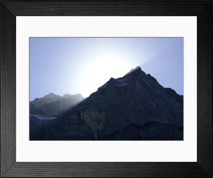 Framed Print : Mount Spritzkarspitze, Karwendel Mountains, Risstal Valley, Tyrol, Austria, Europe, PublicGround