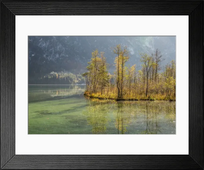 Framed Print : Autumn at Almsee lake, Gruenau im Almtal, Upper Austria, Austria Framed Print : Autumn at Almsee lake, Gruenau im Almtal, Upper Austria, Austria