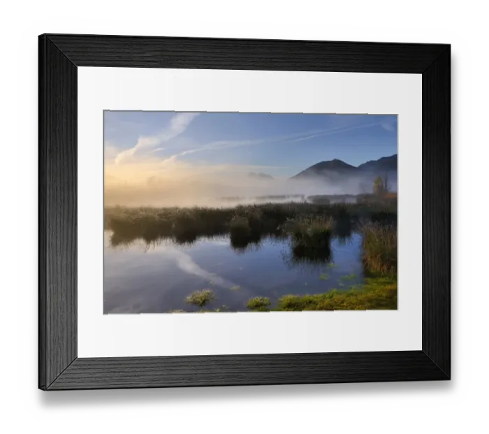 Framed Print : Sunrise over moorland, alpine foothills, Grundbeckenmoor marsh, Nicklheim, Bavaria, Germany, Europe Framed Print : Sunrise over moorland, alpine foothills, Grundbeckenmoor marsh, Nicklheim, Bavaria, Germany, Europe