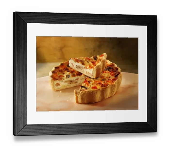 Framed Print : Sausage Quiche Framed Print : Sausage Quiche