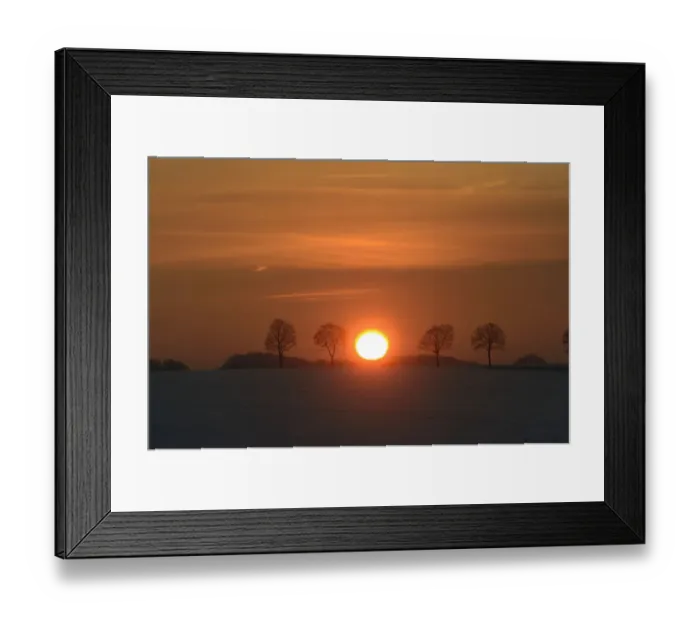 Framed Print : Wintry sunset, Kurten-Spitze, North Rhine-Westphalia, Germany Framed Print : Wintry sunset, Kurten-Spitze, North Rhine-Westphalia, Germany