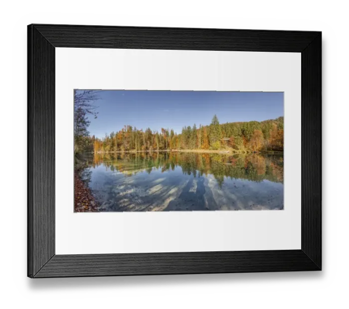 Framed Print : Panorama, autumn mood, Kleiner Oedsee lake, Gruenau im Almtal, Upper Austria, Austria Framed Print : Panorama, autumn mood, Kleiner Oedsee lake, Gruenau im Almtal, Upper Austria, Austria