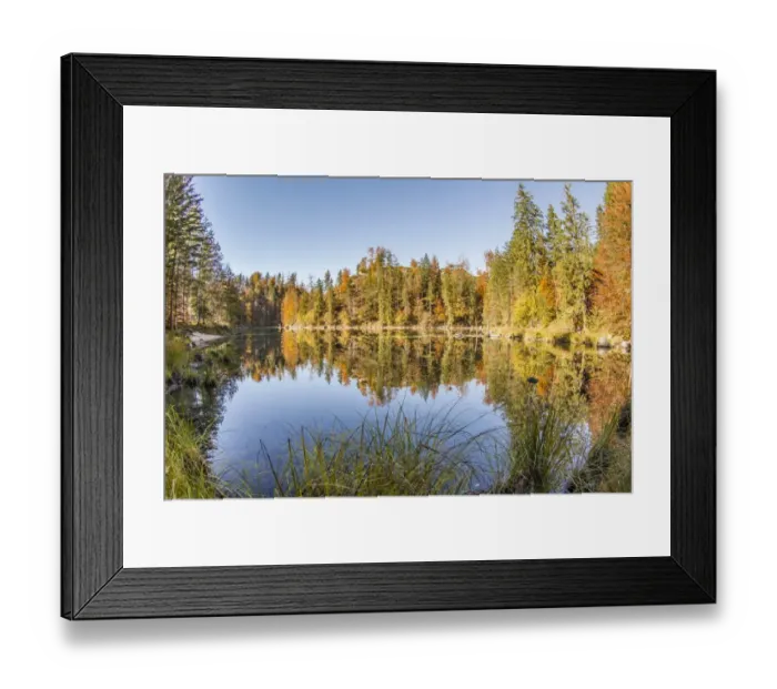 Framed Print : Autumn mood, Kleiner Oedsee lake, Gruenau im Almtal, Upper Austria, Austria Framed Print : Autumn mood, Kleiner Oedsee lake, Gruenau im Almtal, Upper Austria, Austria