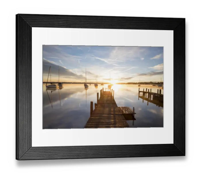 Framed Print : Early morning, jetty at Lake Starnberg near Tutzing, Bavaria, Germany, Europe, PublicGround Framed Print : Early morning, jetty at Lake Starnberg near Tutzing, Bavaria, Germany, Europe, PublicGround