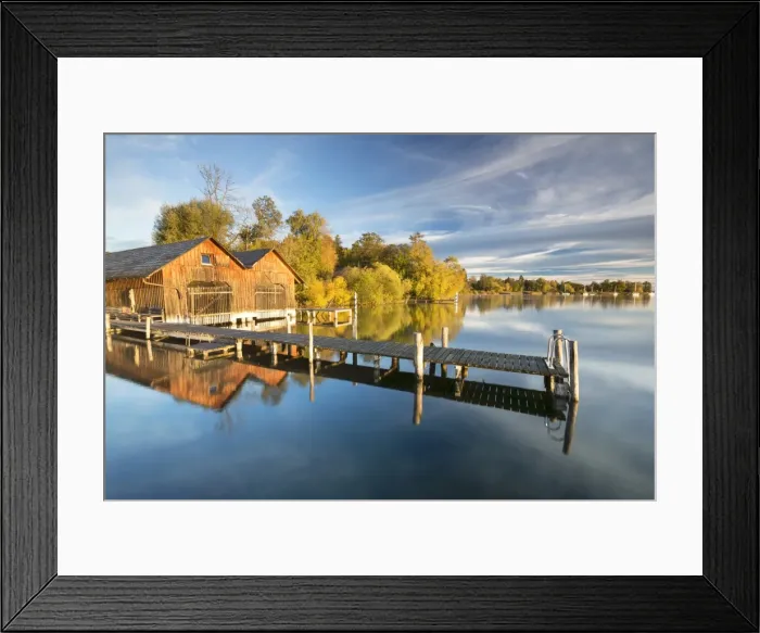 Framed Print : Early autumn morning at Lake Starnberg near Tutzing, Bavaria, Germany, Europe, PublicGround Framed Print : Early autumn morning at Lake Starnberg near Tutzing, Bavaria, Germany, Europe, PublicGround