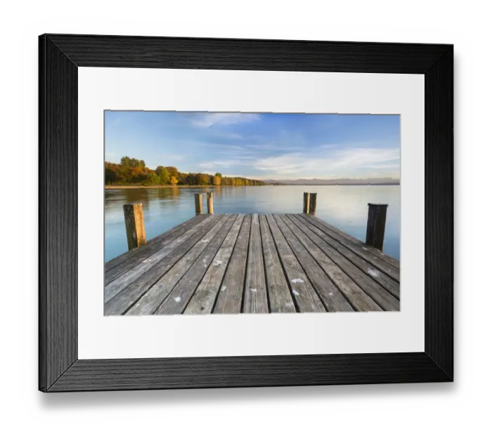 Framed Print : Jetty, Lake Starnberg at Ambach, Bavaria, Germany, Europe, PublicGround Framed Print : Jetty, Lake Starnberg at Ambach, Bavaria, Germany, Europe, PublicGround